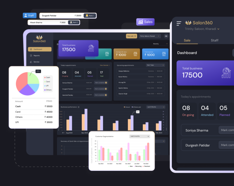 Salon360App Dashboard