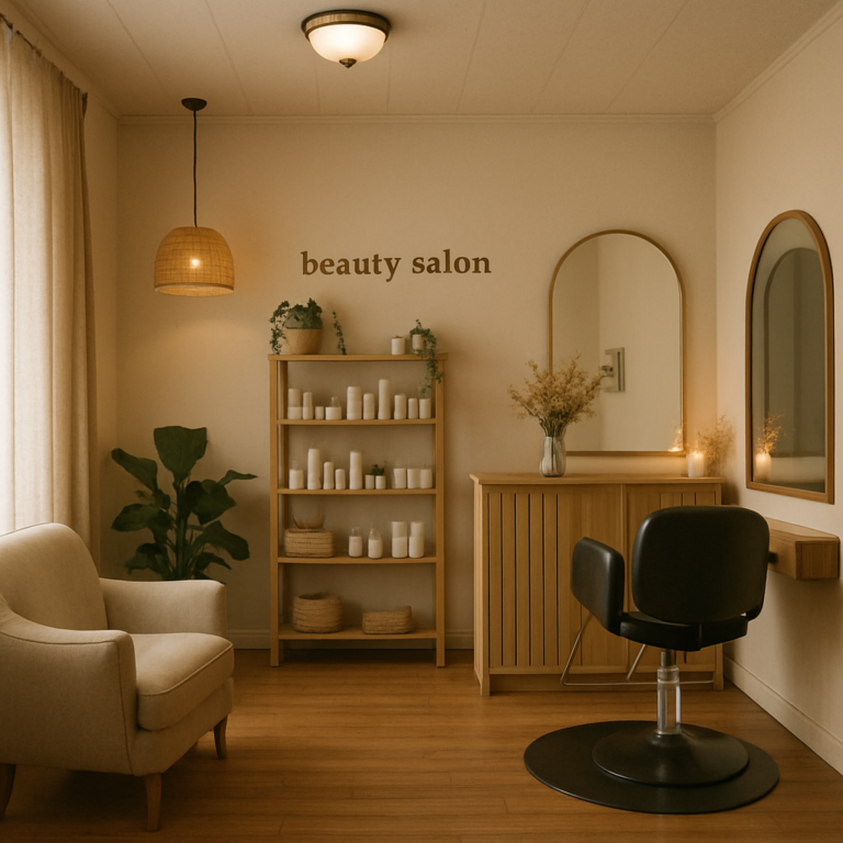 A cozy and welcoming beauty salon interior