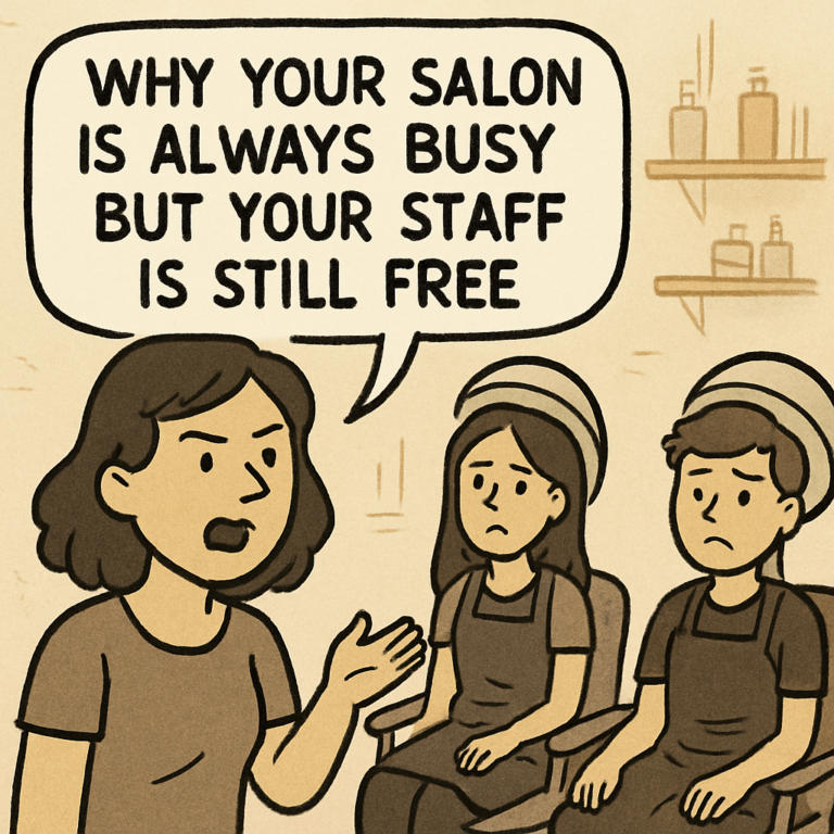 Why your salon is always busy but your staff is still free